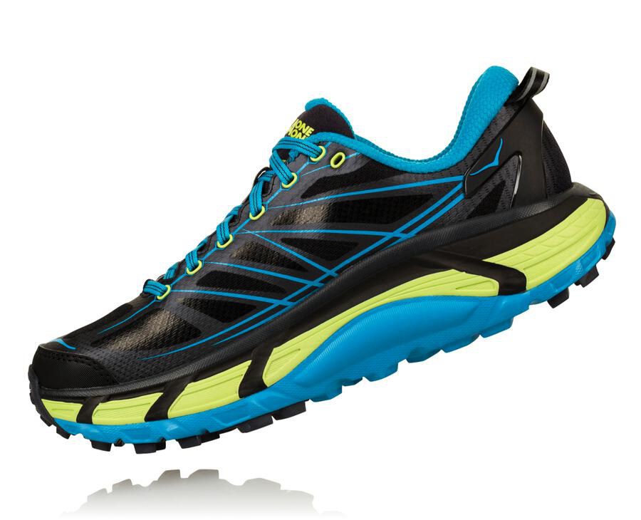 Hoka Australia One One Mafate Speed 2 - Mens Trail Shoes Black/Blue - SMNCP-0912